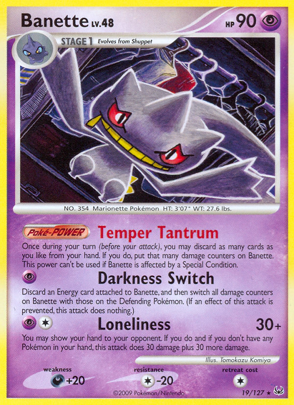 Banette 019/127  Platinum - Rare