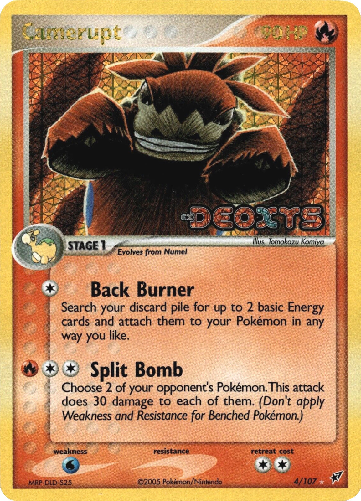 Camerupt  - Reverse Holofoil Deoxys - Holo Rare