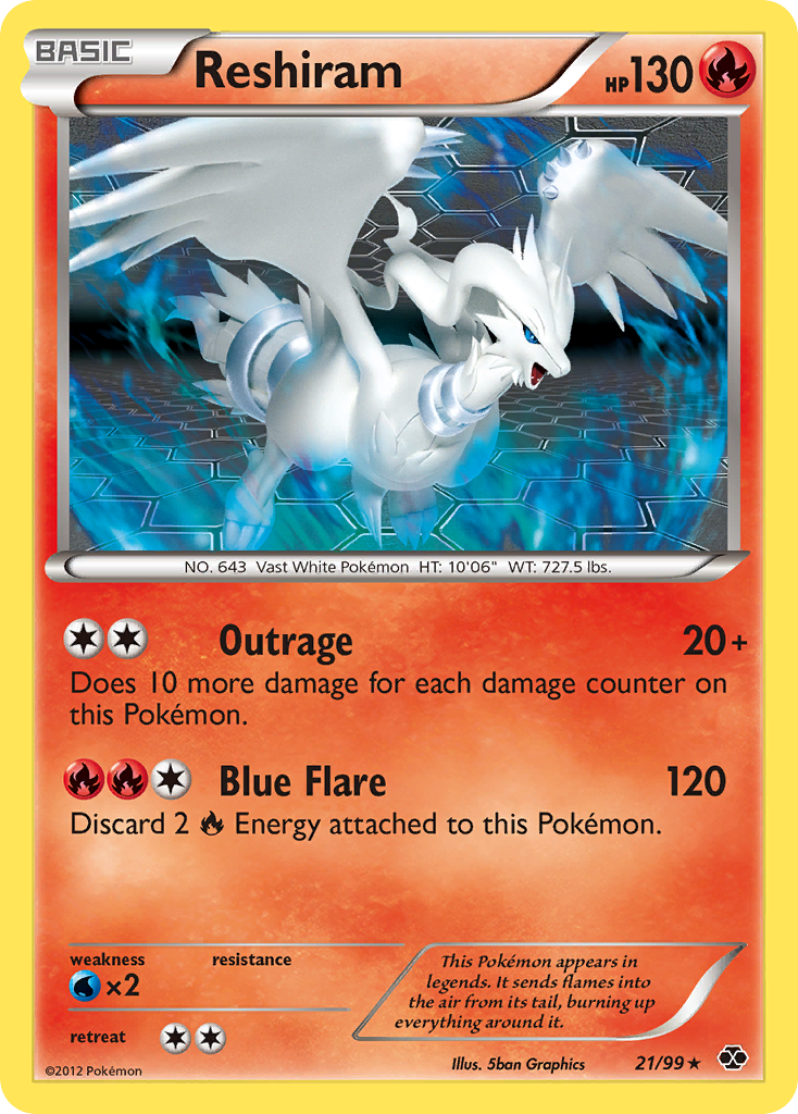 Reshiram  Next Destinies - Rare