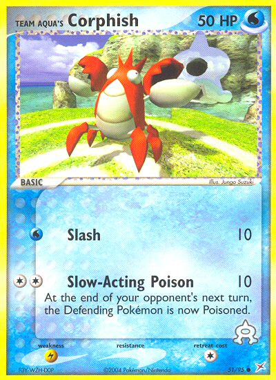 Team Aqua's Corphish - 51/95/95  Team Magma vs Team Aqua - Common