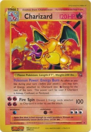 Charizard 004/102  - Holofoil Jumbo Cards - Promo