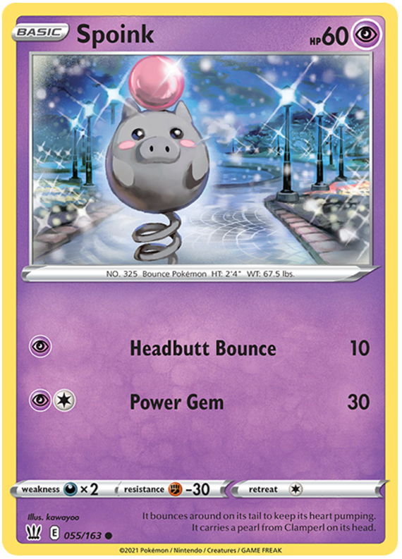 Spoink 055  SWSH05 Battle Styles - Common