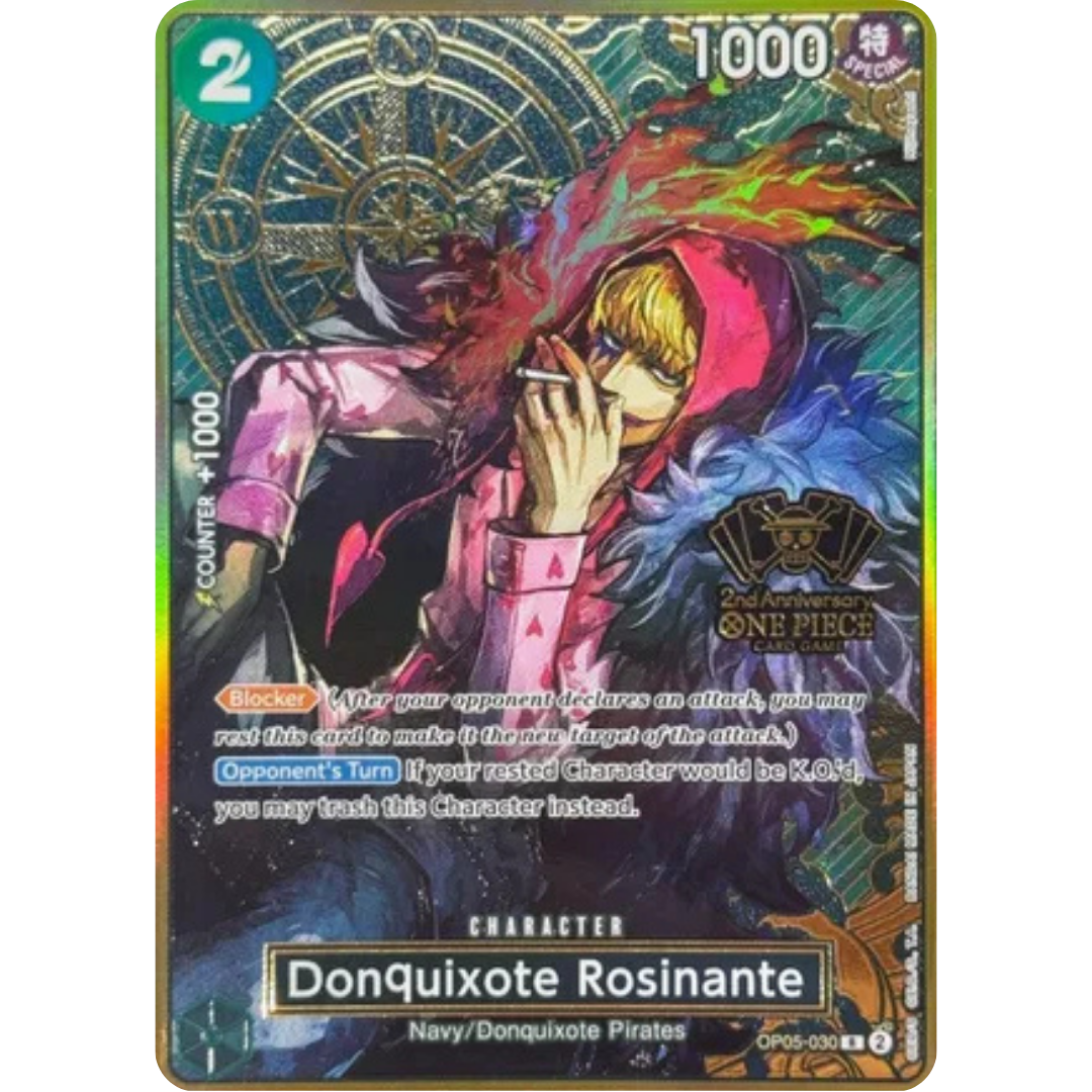 Donquixote Rosinante (One Piece Japanese Version 2nd Anniversary Set) (OP05-030) - One Piece Promotion Cards Foil