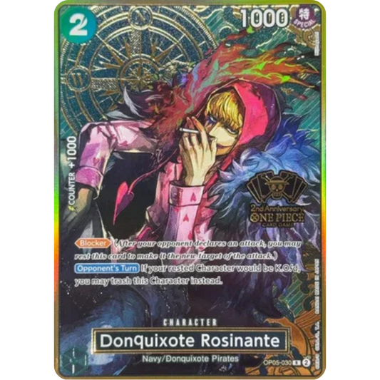Donquixote Rosinante (One Piece Japanese Version 2nd Anniversary Set) (OP05-030) - One Piece Promotion Cards Foil