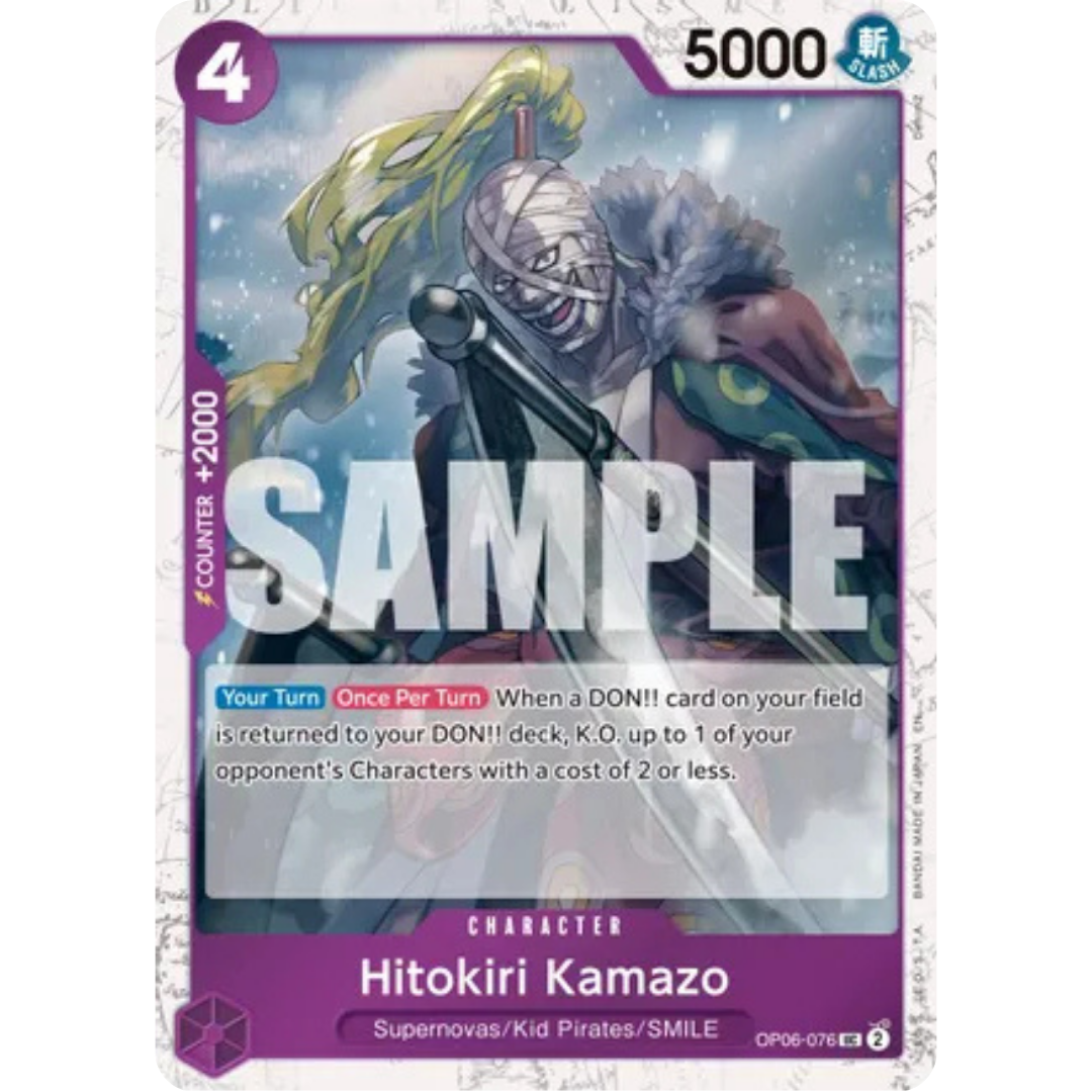 Hitokiri Kamazo (Pirate Foil) (OP06-076) - Premium Booster -The Best- Vol. 2 Foil