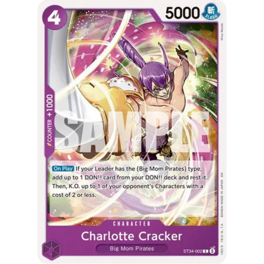 Charlotte Cracker (ST34-002) - Starter Deck 34: PURPLE Charlotte Katakuri