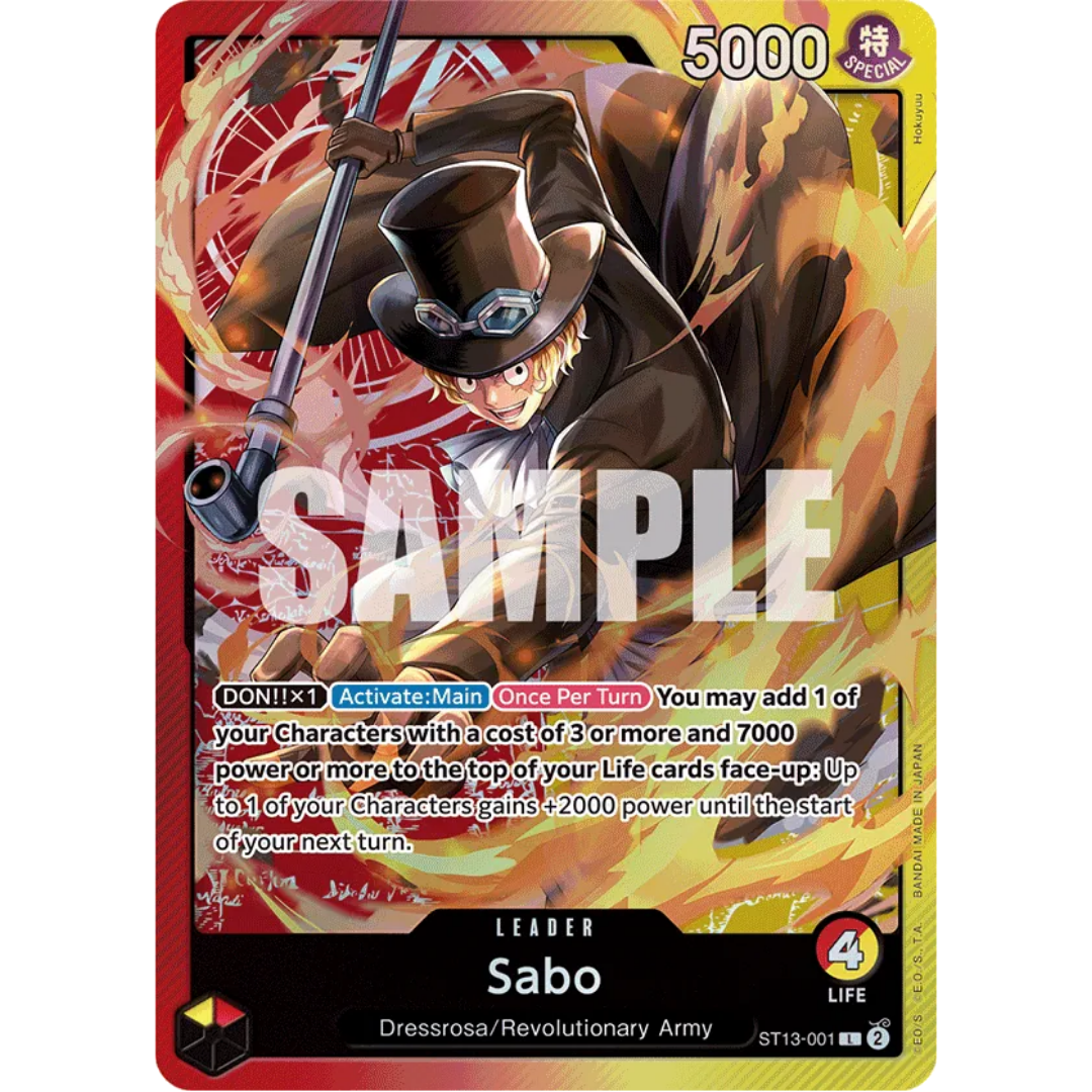 Sabo (001) (ST13-001) - Ultra Deck: The Three Brothers Foil