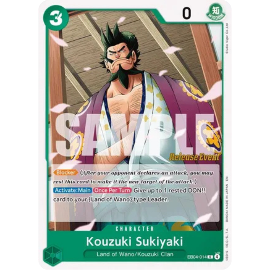 Kouzuki Sukiyaki (EB04-014) - The Azure Sea's Seven Release Event Cards