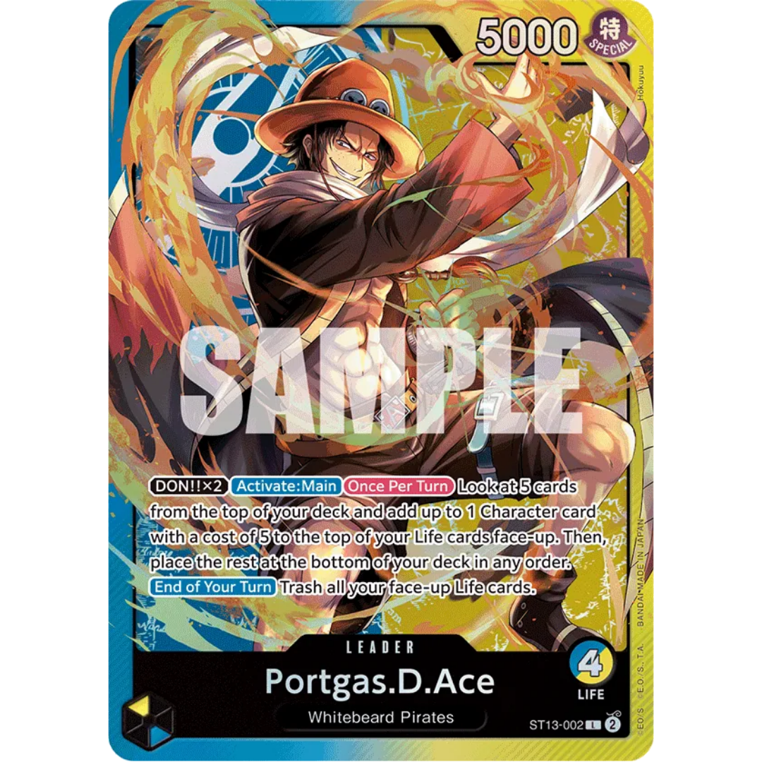 Portgas.D.Ace (002) (ST13-002) - Ultra Deck: The Three Brothers Foil