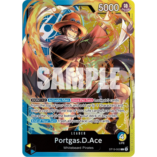 Portgas.D.Ace (002) (ST13-002) - Ultra Deck: The Three Brothers Foil