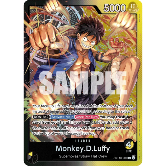 Monkey.D.Luffy (003) (ST13-003) - Ultra Deck: The Three Brothers Foil