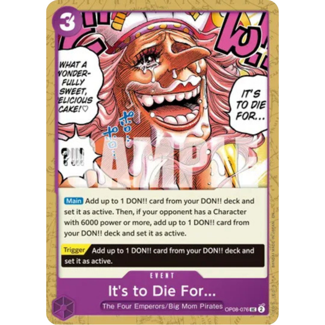 It's to Die For (Reprint) (OP08-076) - Premium Booster -The Best- Vol. 2