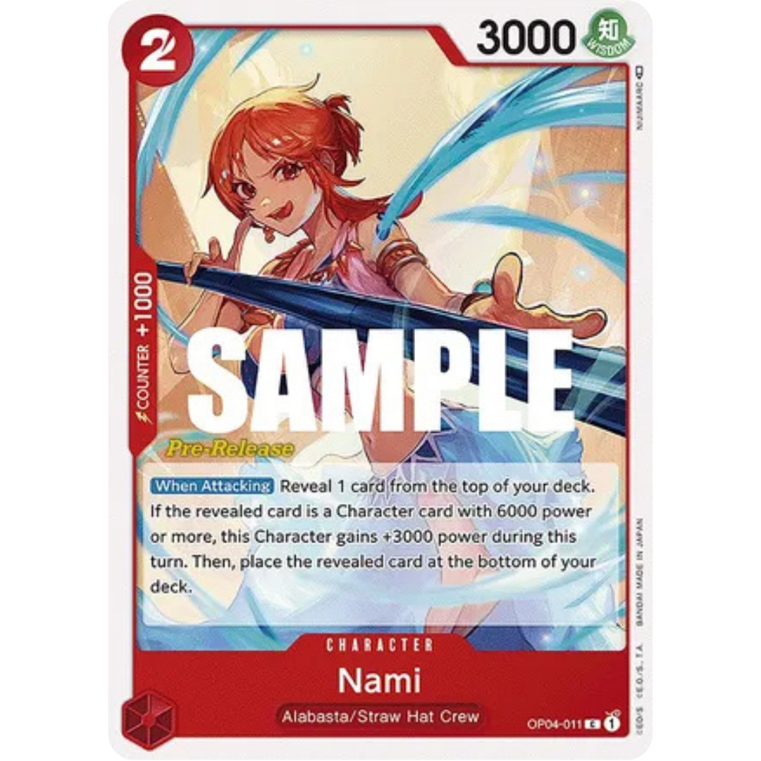 Nami (OP04-011) - Kingdoms of Intrigue Pre-Release Cards
