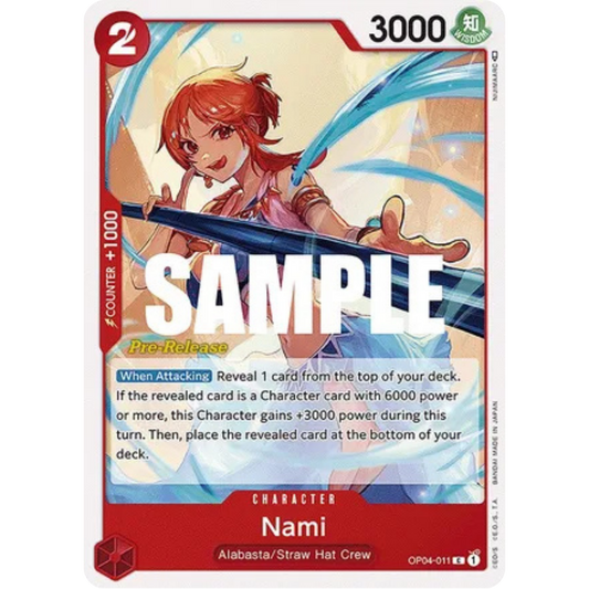 Nami (OP04-011) - Kingdoms of Intrigue Pre-Release Cards
