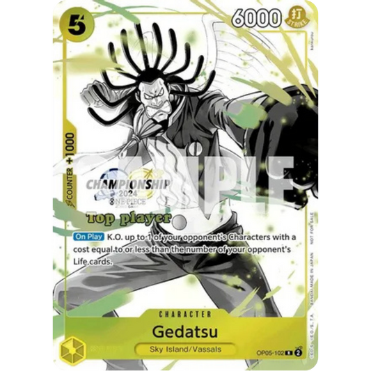 Gedatsu (Championship 2024 Top Player Pack Vol. 2) (OP05-102) - One Piece Promotion Cards Foil