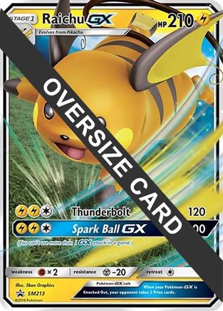 Raichu GX - SM213  - Holofoil Jumbo Cards - Promo