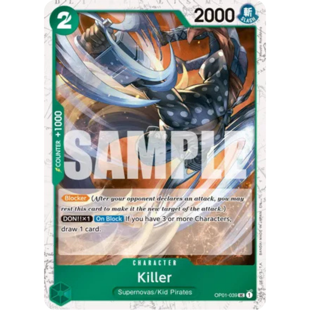 Killer (Pirate Foil) (OP01-039) - Premium Booster -The Best- Vol. 2 Foil
