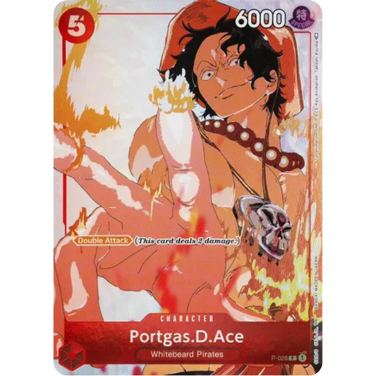 Portgas.D.Ace (Gift Collection 2023) (P-028) - One Piece Promotion Cards Foil