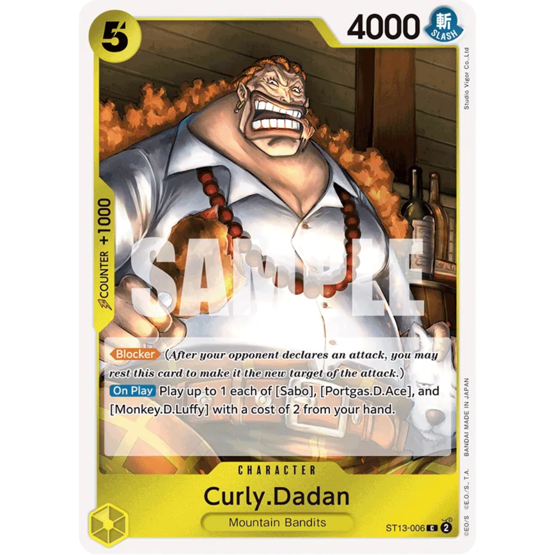 Curly.Dadan (ST13-006) - Ultra Deck: The Three Brothers Foil