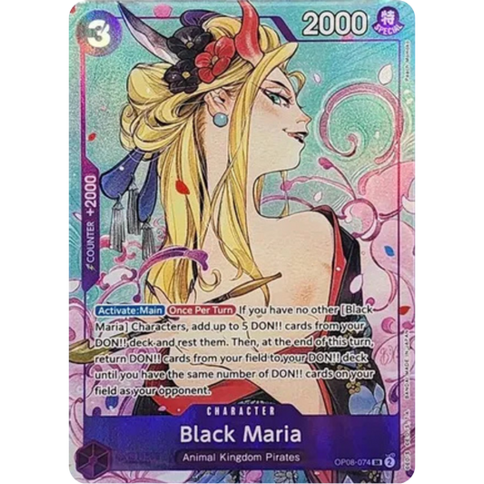 Black Maria (Illustration Box Vol.2) (OP08-074) - One Piece Promotion Cards Foil