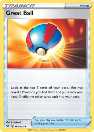 Great Ball 164  SWSH01 Sword & Shield Base Set - Uncommon