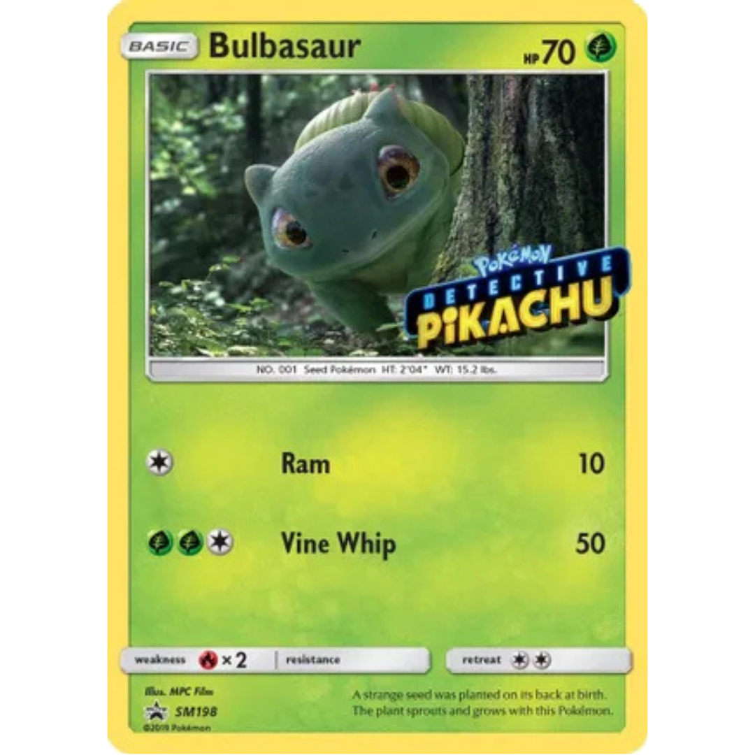 Bulbasaur - SM198 (Detective Pikachu Stamped)  - Holofoil SM Promos - Promo