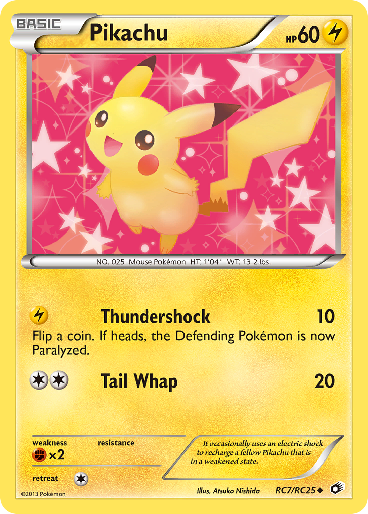 Pikachu RC7  - Holofoil Legendary Treasures Radiant Collection - Uncommon