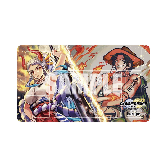 One Piece Official Playmat - Yamato & Ace (Championship 2023 Europe)