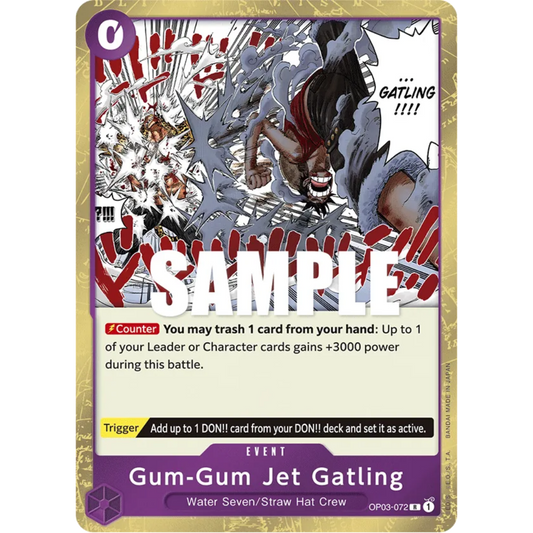 Gum-Gum Jet Gatling (OP03-072) - Pillars of Strength Foil