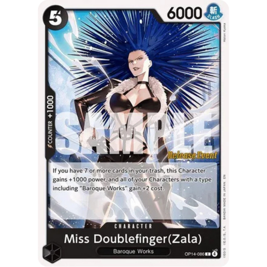 Miss Doublefinger(Zala) (OP14-086) - The Azure Sea's Seven Release Event Cards