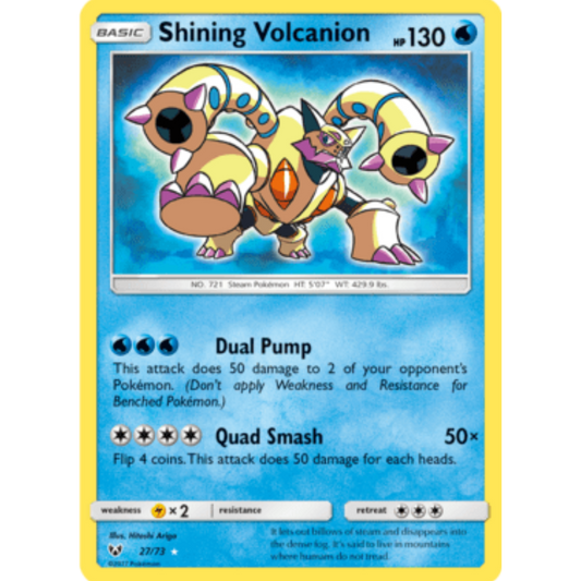 Shining Volcanion (27/73) [Sun & Moon: Shining Legends]