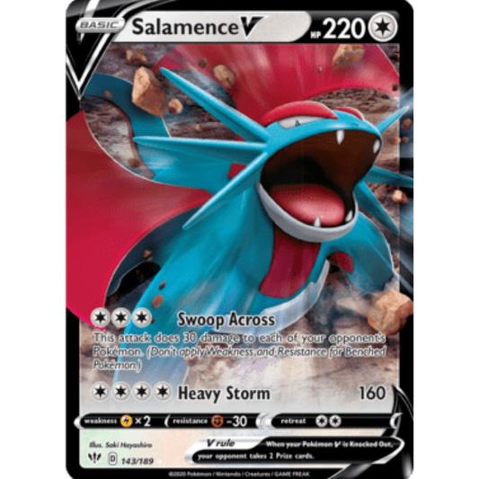 Salamence V (143/189) [Sword & Shield: Darkness Ablaze]