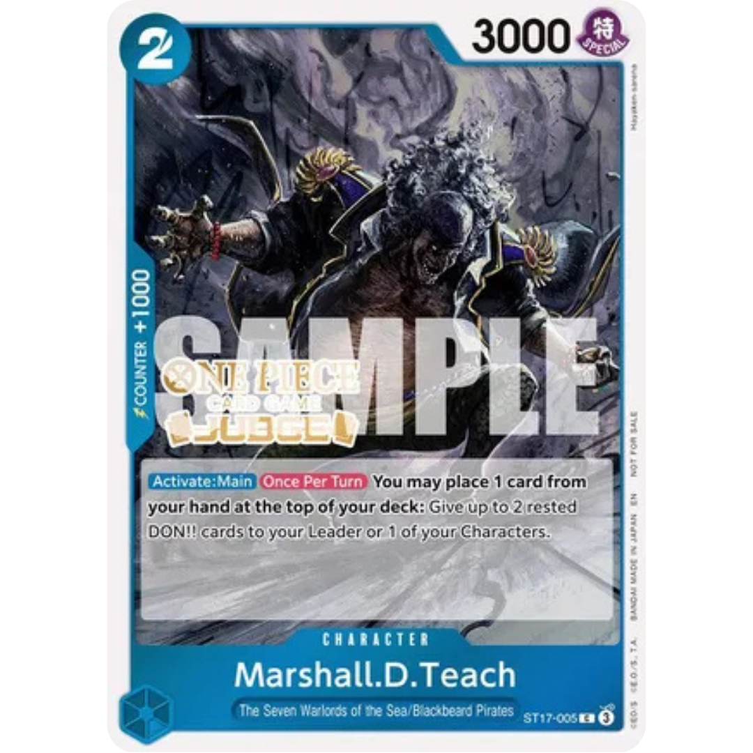 Marshall.D.Teach (Judge Pack Vol. 7) (ST17-005) - One Piece Promotion Cards Foil