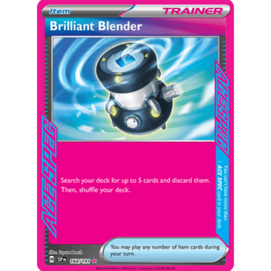 Brilliant Blender 164/191  - Holofoil SV08 Surging Sparks - ACE SPEC Rare