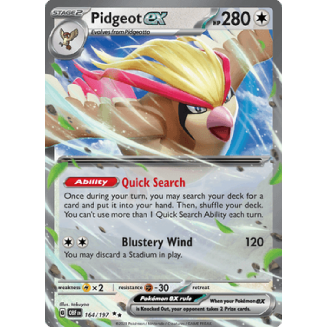 Pidgeot ex (164/197) [Scarlet & Violet: Obsidian Flames]