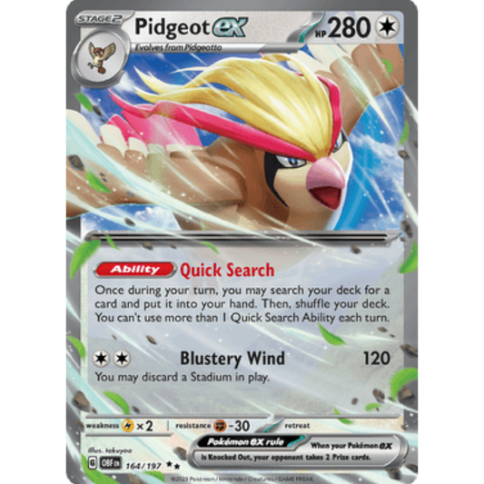 Pidgeot ex (164/197) [Scarlet & Violet: Obsidian Flames]