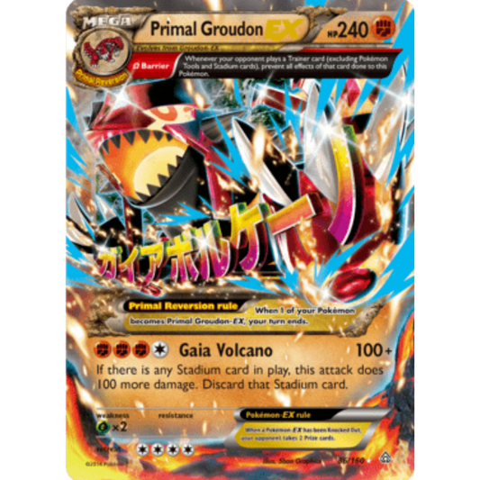Primal Groudon EX (Omega) 086/160  - Holofoil XY  Primal Clash - Ultra Rare