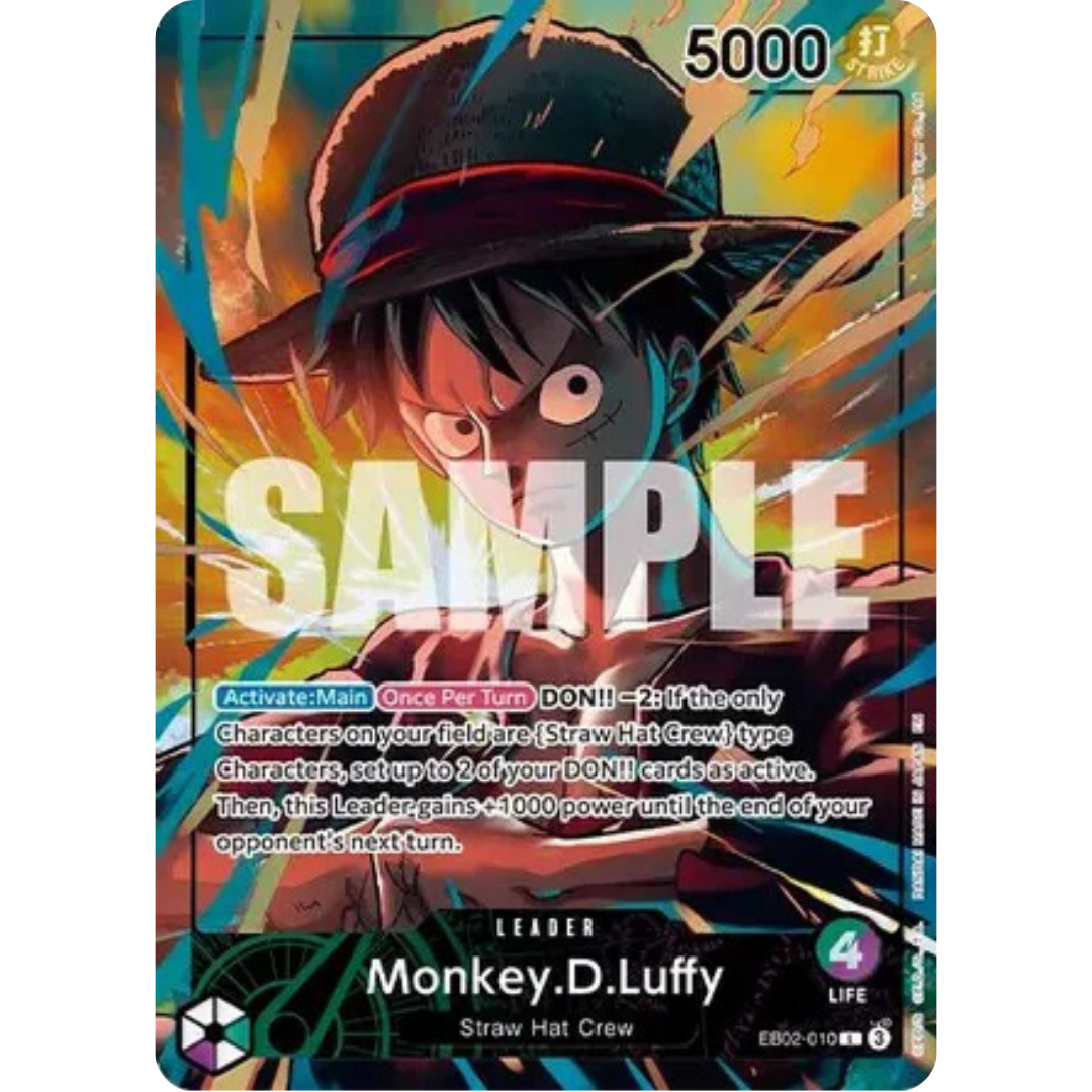 Monkey.D.Luffy (Official Playmat Limited Edition Vol.5) (EB02-010) - One Piece Promotion Cards Foil