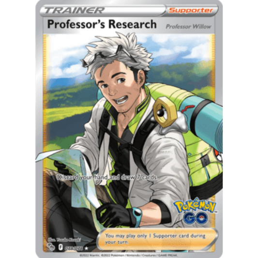Professor's Research (Full Art) 078/078  - Holofoil Pokemon GO - Ultra Rare