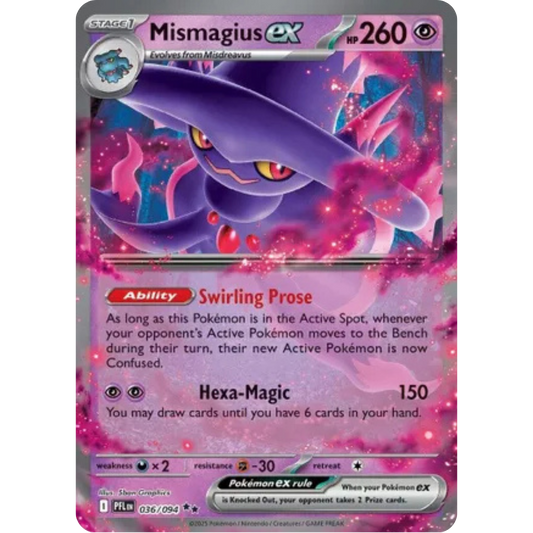 Mismagius ex 036/094  - Holofoil ME02 Phantasmal Flames - Double Rare