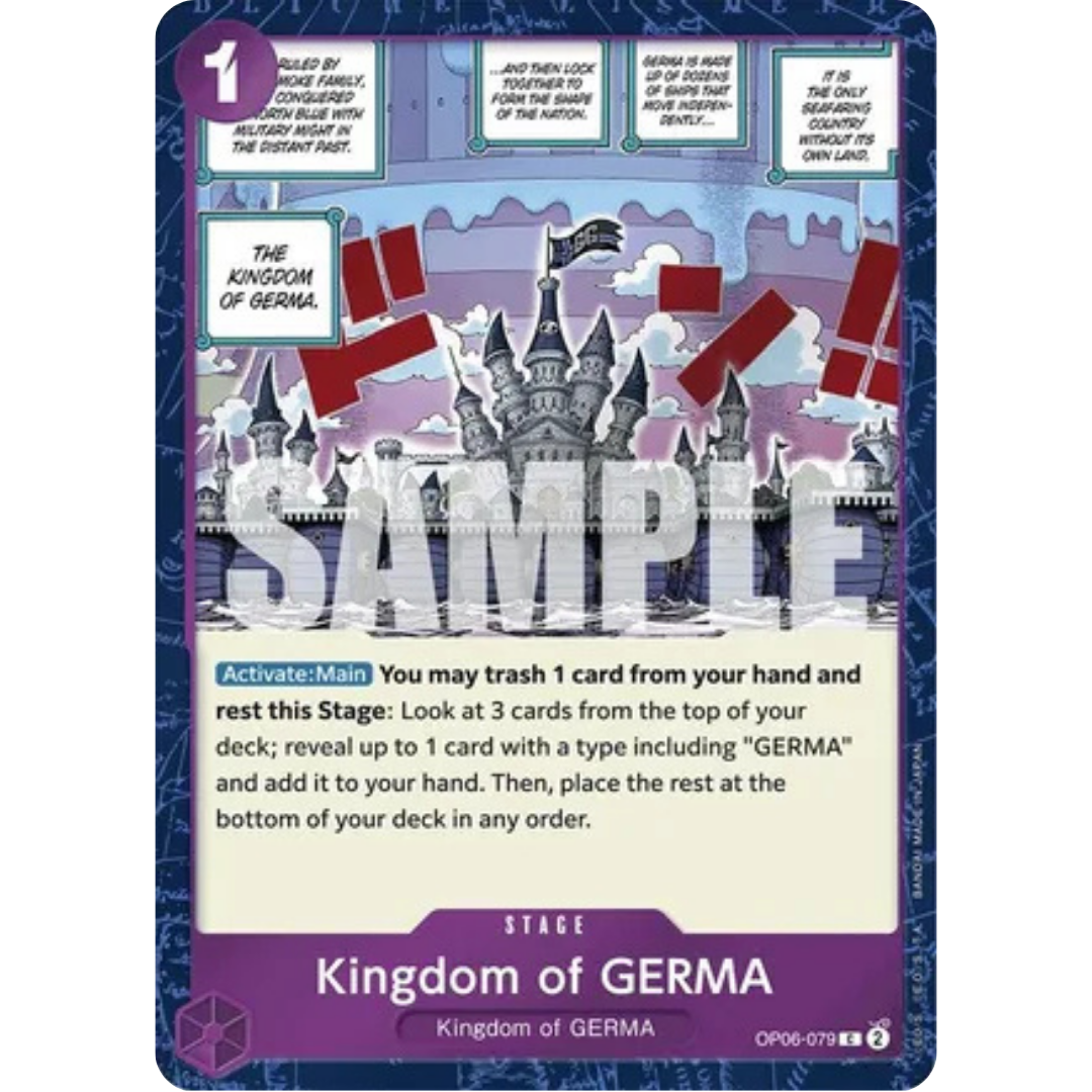Kingdom of GERMA (Jolly Roger Foil) (OP06-079) - Premium Booster -The Best- Foil