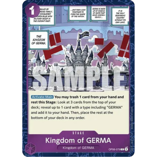 Kingdom of GERMA (Jolly Roger Foil) (OP06-079) - Premium Booster -The Best- Foil