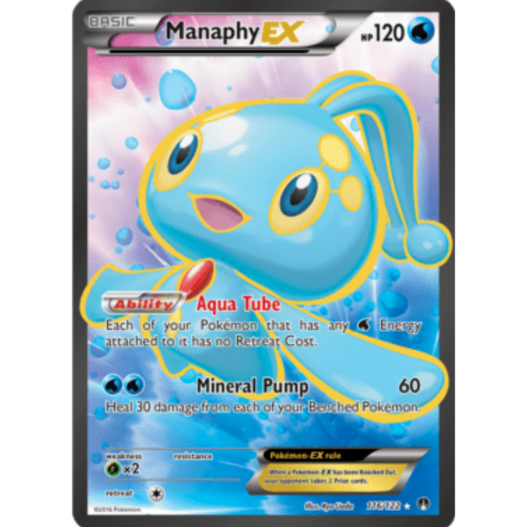 Manaphy EX (Full Art) 116  - Holofoil XY  BREAKpoint - Ultra Rare