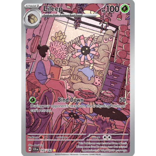 Lileep 145/142  - Holofoil SV07 Stellar Crown - Illustration Rare