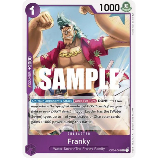 Franky (OP04-063) - Kingdoms of Intrigue Foil
