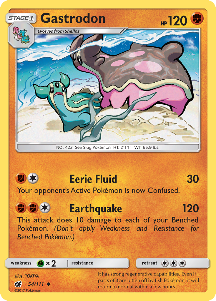 Gastrodon 054  SM  Crimson Invasion - Uncommon
