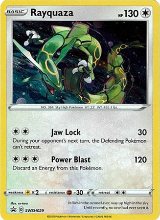 Rayquaza SWSH029  - Holofoil SWSH Sword & Shield Promo Cards - Promo