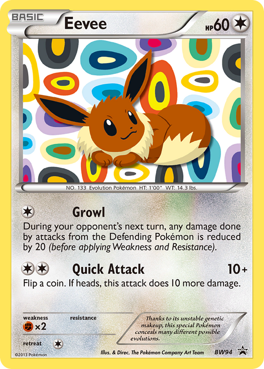 Eevee - BW94  - Holofoil Black and White Promos - Promo