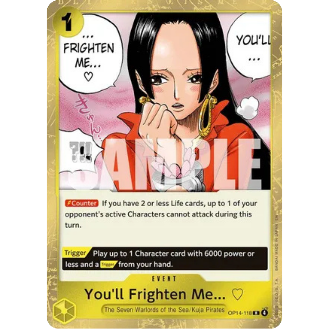 You'll Frighten Me... (OP14-118) - The Azure Sea's Seven Foil