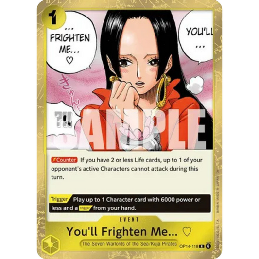 You'll Frighten Me... (OP14-118) - The Azure Sea's Seven Foil
